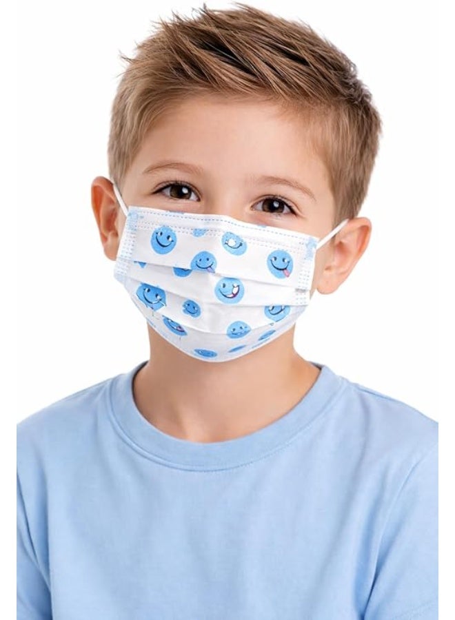 علبة كمامات أطفال مكونة من 50 قطعة غير مغلفة، تصميم مناسب للاستخدام اليومي، خفيفة ومريحة للأطفال، مناسبة للمدرسة والخروج والاستخدام العام - Image 5